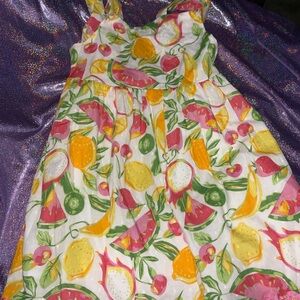 Girls EttaVee Fruits Summer Dress